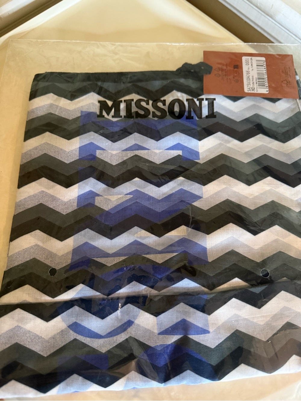 Missoni Multicolor Zigzag Modal & Silk Scarf / Stole – New With Tags